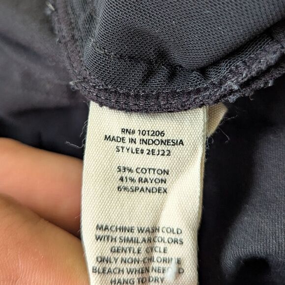 Soft Surroundings Black Pull On Straight Leg Pants Women's Size Small - Picture 7 of 7